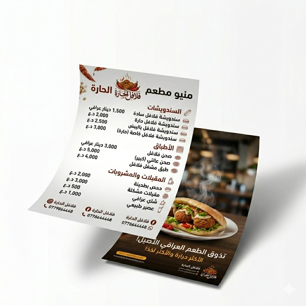 بروشور كيج 160 غرام - A4
