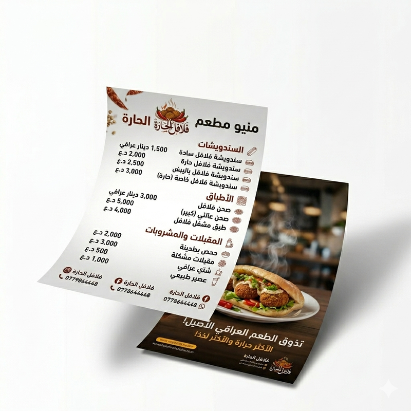 بروشور كيج 160 غرام - A4